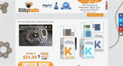 Desktop Screenshot of klikyballs.com